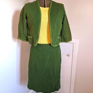 70's Vintage Knit 2 Piece Skirt Set